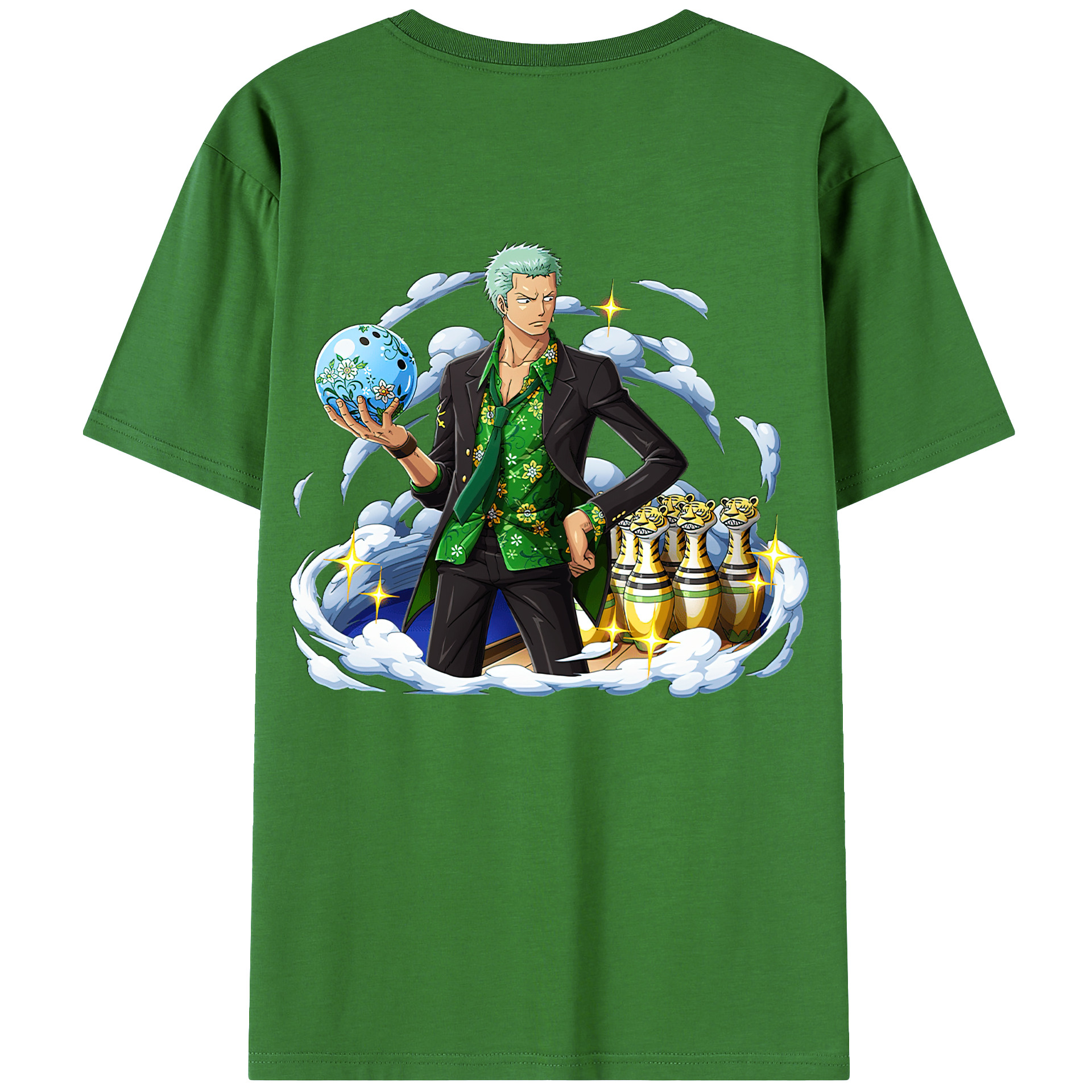 ワンピース ロロノア・ゾロ ONE PIECE Roronoa Zoro レディース半袖Tシャツ(バックプリント)
